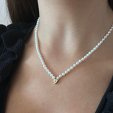 שרשרת פנינים קלרה זהב 14 קראט