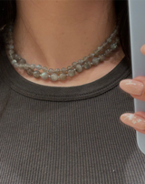 שרשרת לברדורייט 8 מ״מ גודל L