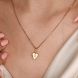 שרשרת לב קאיה זהב 14 קראט