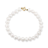 צמיד פנינים קלאסי זהב 14 קראט