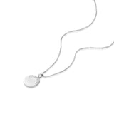 שרשרת לנה זהב לבן 14 קראט בשיבוץ יהלומים