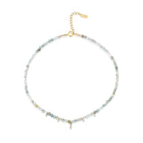 שרשרת מורגן אבני אקווה מרין